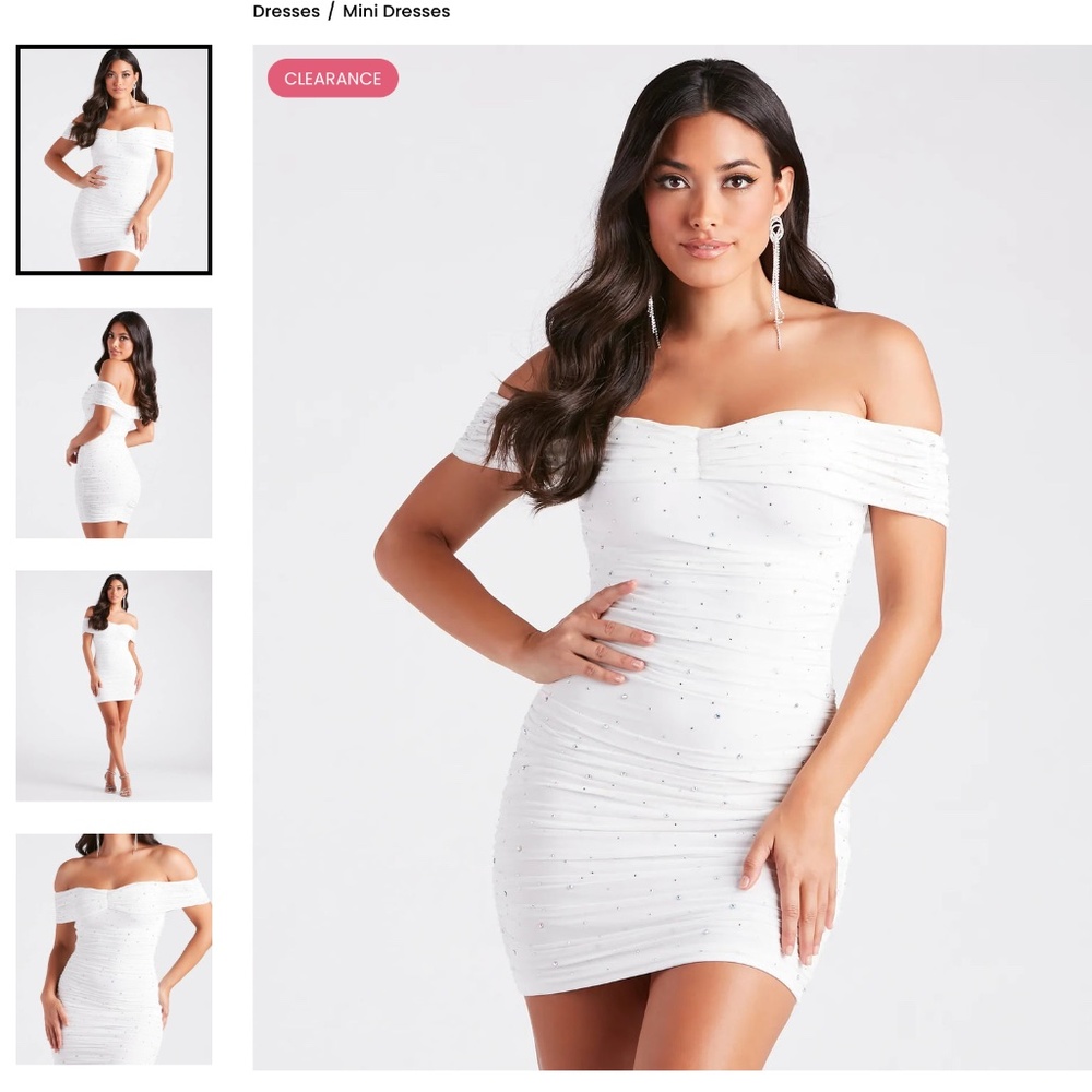 Beautiful white dress, homecoming, prom, cocktail dress, NWT